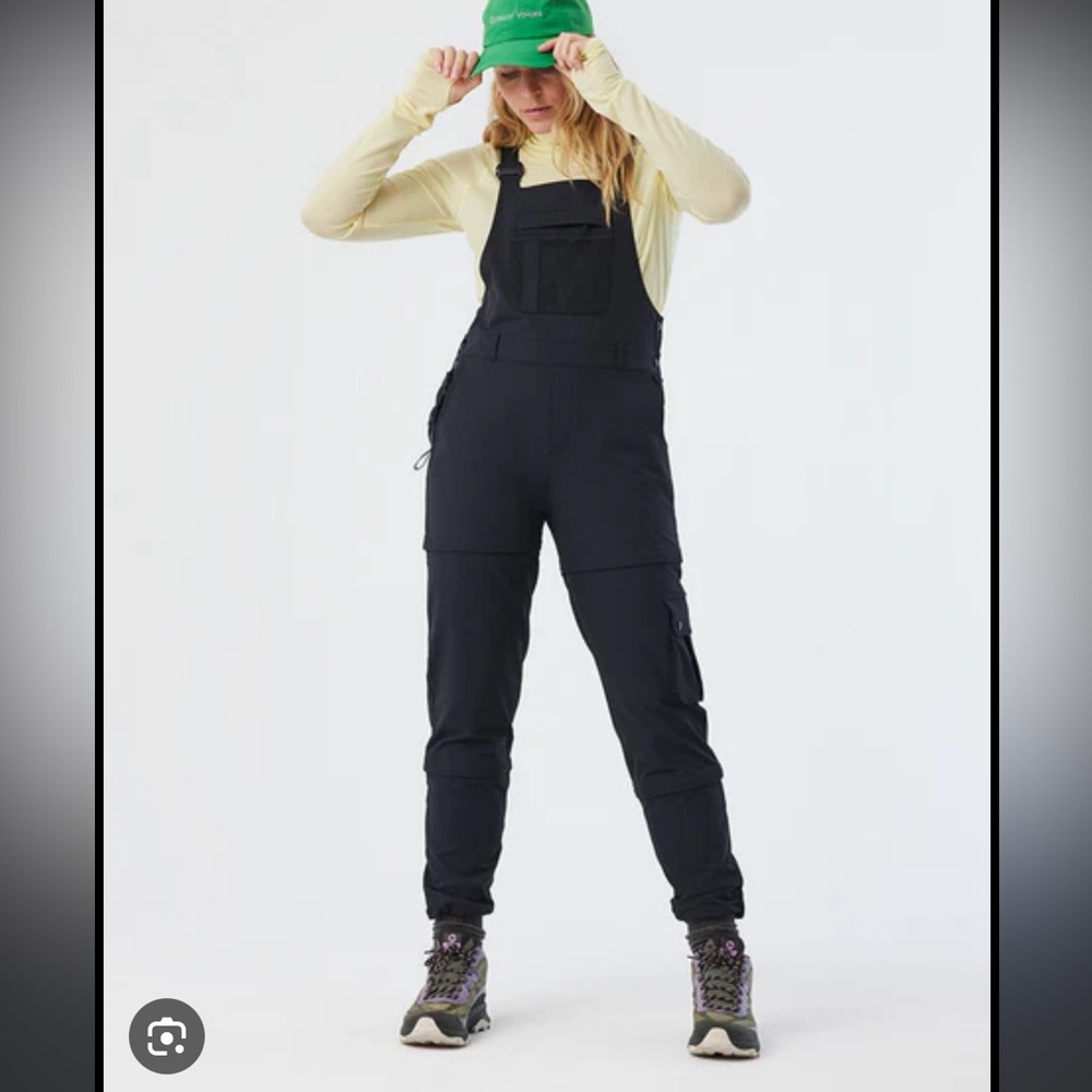 Outdoor Voices RecTrek Zip Off Overalls Black